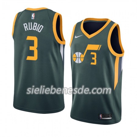 Herren NBA Utah Jazz Trikot Ricky Rubio 3 2018-19 Nike Grün Swingman